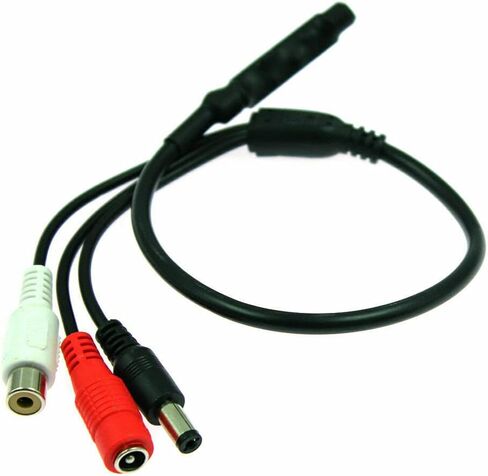 G · PEH CCTV Microphone Security Microphone Audio Microphone High Sensitive DC Audio Mini Mic Microphone with Preamp Amplified Pickup Device for CCTV Security Camera DVR (5) in Kuwait