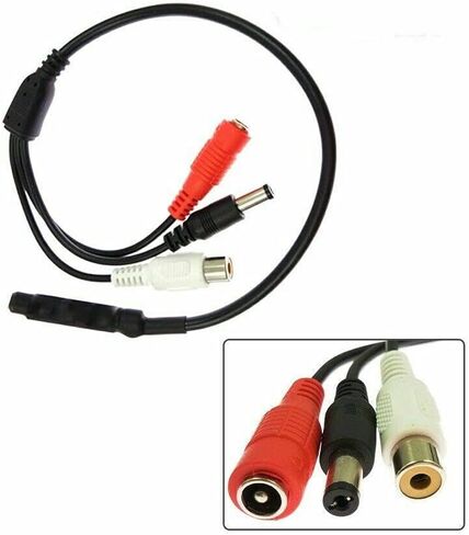 G · PEH CCTV Microphone Security Microphone Audio Microphone High Sensitive DC Audio Mini Mic Microphone with Preamp Amplified Pickup Device for CCTV Security Camera DVR (5) in Kuwait