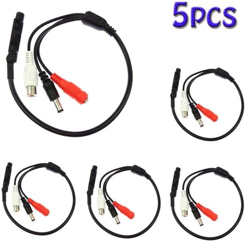 G · PEH CCTV Microphone Security Microphone Audio Microphone High Sensitive DC Audio Mini Mic Microphone with Preamp Amplified Pickup Device for CCTV Security Camera DVR (5) in Kuwait