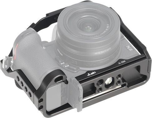 Hersmay Z 50 Camera Cage with Top Handle, Aluminium Full Cage for Nikon Z50 Camera Accessories with Quick Release Plate for Arca Stand, Cold Shoe, NATO Rail and 1/4" & 3/8" Holes in Saudi Arabia