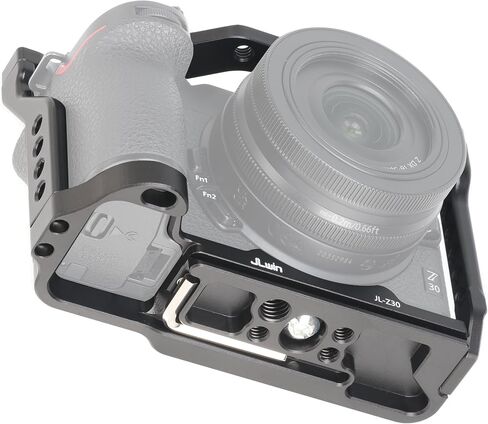 Hersmay Z 50 Camera Cage with Top Handle, Aluminium Full Cage for Nikon Z50 Camera Accessories with Quick Release Plate for Arca Stand, Cold Shoe, NATO Rail and 1/4" & 3/8" Holes in Saudi Arabia