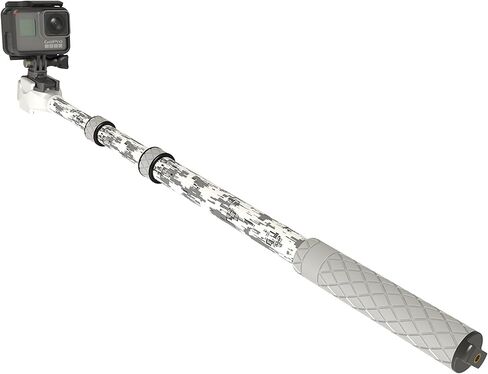 GoScope BOOSTplus - عمود تمديد تلسكوبي/Monopod للبطل الجديد 12، وDJI OSMO Action 4: يوسع 17.5 بوصة إلى 40 بوصة (مموه القطب الشمالي) in Kuwait