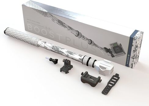 GoScope BOOSTplus - عمود تمديد تلسكوبي/Monopod للبطل الجديد 12، وDJI OSMO Action 4: يوسع 17.5 بوصة إلى 40 بوصة (مموه القطب الشمالي) in Kuwait