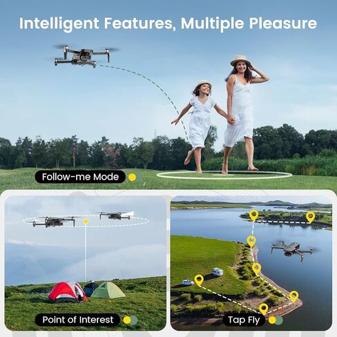 Holy Stone HS720R 3 Batteries GPS EIS Drones with Camera for Adults 4K Night Vision, FAA-Compliant FPV Drone with 3 Axis Gimbal, 10000 Feet Transmission Range, Follow Me, Auto Return, Time-lapse Photo in Saudi Arabia