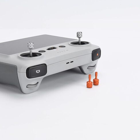 Mini 4 Pro/Mini 3 Pro/Mini 3 Sticks for DJI RC/RC 2، قطع غيار وحدة التحكم في سبائك الألومنيوم للطائرات عصا الإبهام/الهزاز لملحقات DJI Mini 4 Pro/Mini 3 Pro/Mini 3/Air 3 (برتقالي وفضي) in Kuwait