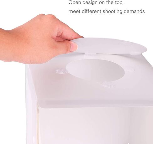 يوننيب صندوق اضاءة صغير لاستوديو التصوير متعدد الزوايا للمجوهرات والاغراض الصغيرة، صندوق استوديو تصوير محمول قابل للطي in Kuwait