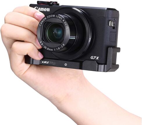 UURig G7X Mark III Vlog Camera Cold Shoe Extension ميكروفون جانبي للتركيب لكاميرا Canon G7X Mark III، حامل ثلاثي القوائم 1/4 بوصة، ملحقات تسجيل الفيديو - R016 C-G7X in Kuwait