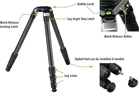 Vortex Optics Radian Carbon Tripod Kits (Ball Head Kit) in Saudi Arabia