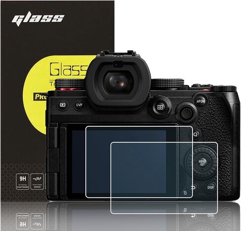 FUNYKA 【For Lumix S5 II】 2-Pack Glass Screen Protector Film for Panasonic Lumix S5 II Camera, 0.3mm Ultra-Thin Tempered Glass, 9H Hardness, 2.5D Round Edges, Anti-Scrach Anti-Fingerprint Anti-Dust in Kuwait