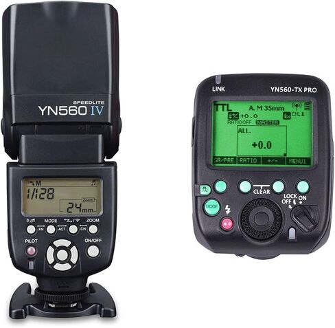 YONGNUO YN560 IV مع YN560TX PRO S فلاش لاسلكي Speedlite Master + فلاش تابع + نظام تشغيل مدمج لكاميرات سوني الرقمية in Saudi Arabia
