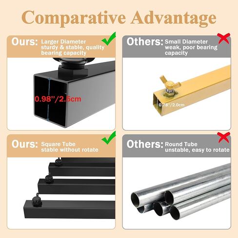 وكسير حامل خلفية 8 × 8 قدم شديد التحمل مع قاعدة، حامل خلفية مربع اسود قابل للتعديل لحفلات الزفاف واعياد الميلاد وكشك التصوير الفوتوغرافي in Kuwait