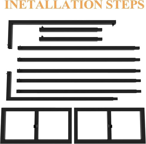 وكسير حامل خلفية 8 × 8 قدم شديد التحمل مع قاعدة، حامل خلفية مربع اسود قابل للتعديل لحفلات الزفاف واعياد الميلاد وكشك التصوير الفوتوغرافي in Kuwait