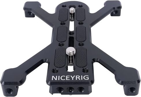 NICEYRIG 6’’ Extended Quick Release Plate for Arca-Swiss Type Applicable for Large DSLR Camera, Cinema Camera, Camcorder with Four-feet Stand Support [Plus Version] - 530 in Saudi Arabia