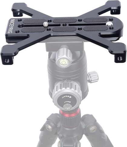 NICEYRIG 6’’ Extended Quick Release Plate for Arca-Swiss Type Applicable for Large DSLR Camera, Cinema Camera, Camcorder with Four-feet Stand Support [Plus Version] - 530 in Saudi Arabia