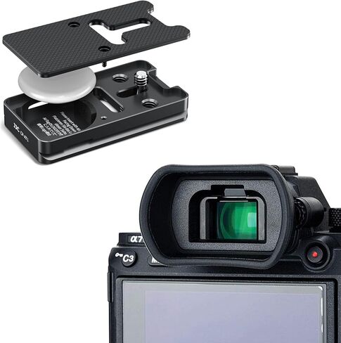Camera Eyecup + Quick Release Plate for AirTag：Camera Eyecup with Quick Release Plate for AirTag in Saudi Arabia