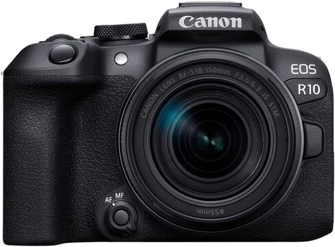 كاميرا Canon EOS R10 بدون مرآة مع عدسة 18-150 مم (5331C016) + 2 بطاقة SD قوية من سوني سعة 64 جيجابايت + مجموعة مرشح + عدسة زاوية واسعة + عدسة مقربة + مجموعة مرشح الألوان + غطاء العدسة + حقيبة + المزيد (متجددة) in Saudi Arabia