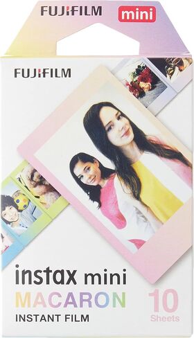 فيلم Fujifilm Instax Mini Macaron - 10 تعريضات وفيلم Instax Mini Blue Marble - 10 تعريضات وفيلم Instax Mini Rainbow - 10 تعريضات in Saudi Arabia
