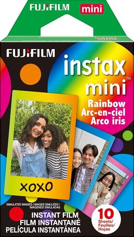 فيلم Fujifilm Instax Mini Macaron - 10 تعريضات وفيلم Instax Mini Blue Marble - 10 تعريضات وفيلم Instax Mini Rainbow - 10 تعريضات in Saudi Arabia