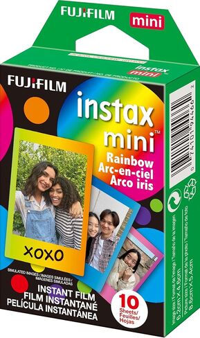 فيلم Fujifilm Instax Mini Macaron - 10 تعريضات وفيلم Instax Mini Blue Marble - 10 تعريضات وفيلم Instax Mini Rainbow - 10 تعريضات in Saudi Arabia