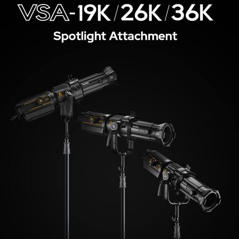Godox VSA-36K عدة أضواء كاشفة مرفق مخروطي الشكل مكثف بصري لتركيب Bowens VL150 VL150II VL300 VL300II SL60W SL60IID SL150II SL150III SZ200Bi SZ150R in Kuwait