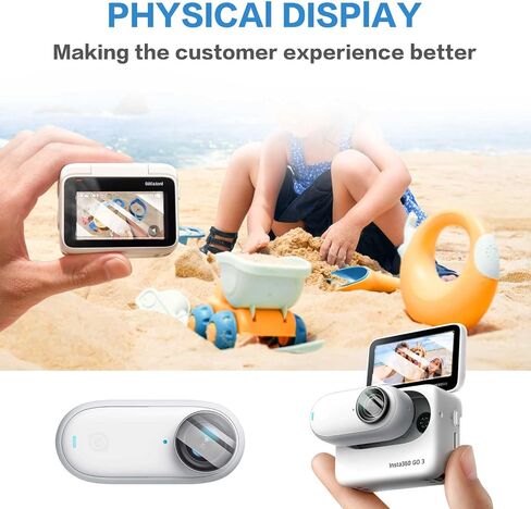 [3+3 قطع من واقيات شاشة انستا 360 جو 3 من الزجاج المقوى من كيه اس كيه اس بي اي - غشاء واقي شاشة مضاد للخدش بدرجة صلابة 9 لانستا 360 جو 3، مضاد لبصمات الاصابع وسهل التركيب in Kuwait