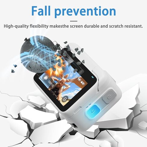 [3+3 قطع من واقيات شاشة انستا 360 جو 3 من الزجاج المقوى من كيه اس كيه اس بي اي - غشاء واقي شاشة مضاد للخدش بدرجة صلابة 9 لانستا 360 جو 3، مضاد لبصمات الاصابع وسهل التركيب in Kuwait