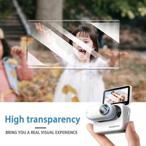 [3+3 قطع من واقيات شاشة انستا 360 جو 3 من الزجاج المقوى من كيه اس كيه اس بي اي - غشاء واقي شاشة مضاد للخدش بدرجة صلابة 9 لانستا 360 جو 3، مضاد لبصمات الاصابع وسهل التركيب in Kuwait