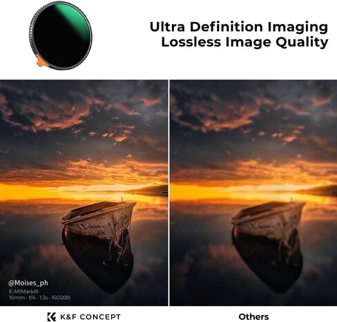 فلتر عدسة ND3-1000 متغير مقاس 77 مم و18 قطعة من حلقات محول الفلتر، 1.5-10 توقفات فلتر كثافة محايدة قابلة للتعديل وفلتر لأعلى وأسفل طقم حلقات محول الفلتر in Kuwait