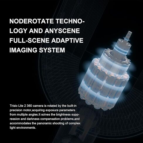 كاميرا PERGEAR Trisio Lite 2 VR لكاميرا الجولة الافتراضية 8K HD بانوراما NodeRotate 360° كاميرا بانورامية 32 ميجابكسل ذكية HDR عرض خوارزمية مدمجة 8G Storge للديكور المنزلي العقاري in Kuwait