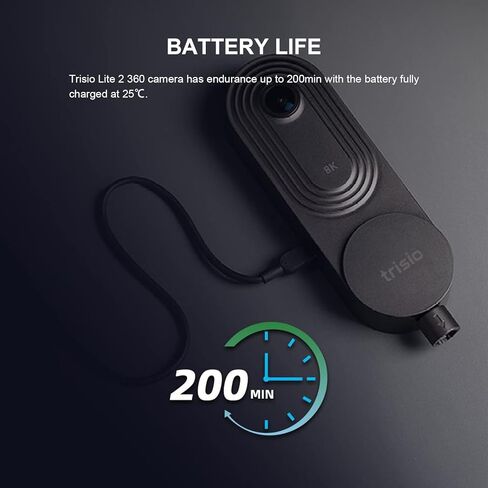 كاميرا PERGEAR Trisio Lite 2 VR لكاميرا الجولة الافتراضية 8K HD بانوراما NodeRotate 360° كاميرا بانورامية 32 ميجابكسل ذكية HDR عرض خوارزمية مدمجة 8G Storge للديكور المنزلي العقاري in Kuwait