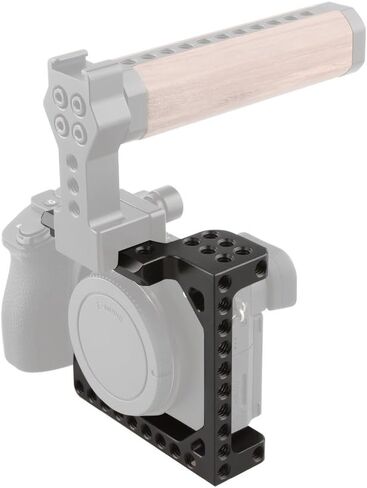 CAMVATE Camera Cage for Sony Alpha A6600/A6500 with Conversion 1/4"-20 Adapter Hole(Black) - 1380 in Saudi Arabia