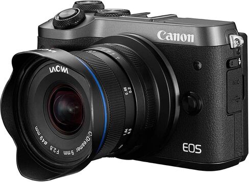 كاميرا لاوا باطار كامل وعدسة برايم 9 ملم F/2.8 زيرو دي كانون Eos-M من فينوس - اسود in Kuwait