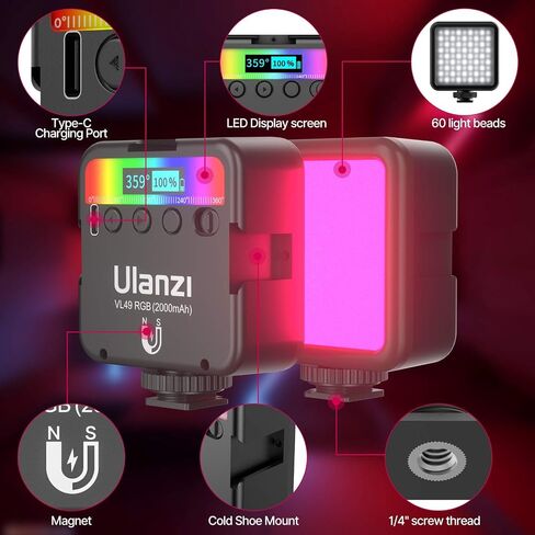 ULANZI VL120 RGB ضوء الفيديو وULANZI VL49 RGB ضوء الفيديو in Kuwait