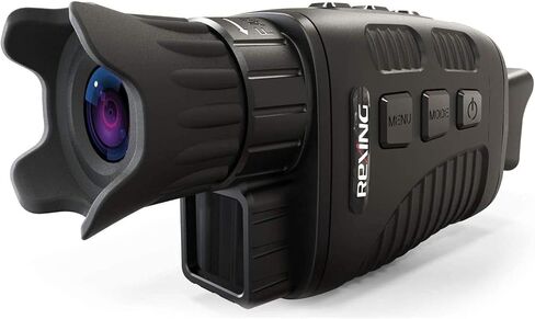 ريكسينج نظارات رؤية ليلية اساسية من بي 1 مع شاشة LCD 1.5 انش، كاميرا رقمية بالاشعة تحت الحمراء، مناظير مع صورة مزدوجة + تسجيل فيديو للصيد في الهواء الطلق والتخييم ومشاهدة الطيور والمراقبة in Kuwait