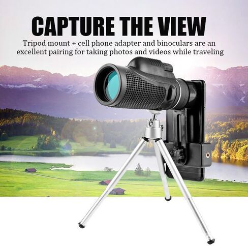 MOCANIO Monoculars 10x42 Monocular Telescope Low-Light Night Vision Portable Telescope Compact Waterproof Fogproof with BAK4 Prism ＆ FMC Lens High Power for Boating Sports Auto Racing Concert in Kuwait