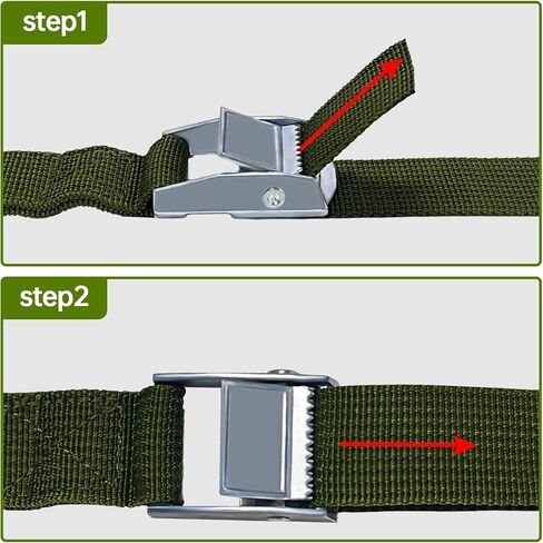 أشرطة كاميرا VOOPEAK Trail، أشرطة نايلون مع قفل معدني، حزام تثبيت كاميرا الألعاب بعرض 1 × طول 6 أقدام، لأشرطة تثبيت كاميرا الصيد (عبوتان) in Kuwait