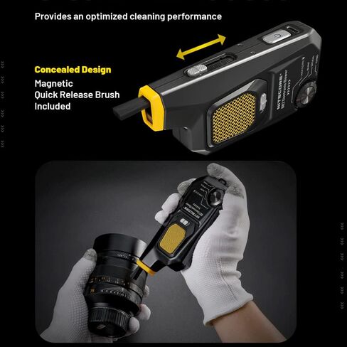 مجموعة Nitecore BB2 منفاخ هواء للتنظيف الإلكتروني مع قلم تنظيف، ضغط الرياح لإزالة الغبار 2.7 كيلو باسكال، سرعة الرياح القصوى 80 كم/ساعة، مع فرشاة سريعة التحرير، وظيفة الإضاءة، قرص الوضع (إصدار جديد 2022) in Saudi Arabia