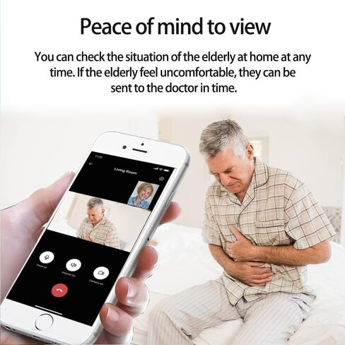 كاميرا داخلية SIYZHOP لمكالمات الفيديو والكلب الأليف، كاميرا فيديو ثنائية الاتجاه، كاميرا أمان لاسلكية للمنزل، كاميرا للأطفال/المسنين/المربية/الكلاب/الحيوانات الأليفة مع تطبيق الهاتف، كاميرا مربية منزلية، كشف حركة الذكاء الاصطناعي in Kuwait