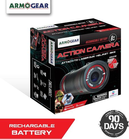 ArmoGear Kids Action Camera with Video Recording – Action Camera Mount on Bike, Helmet, or Laser Gun – Great Sports Accessory for Kids in Kuwait