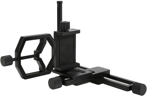 حامل الهاتف الذكي العالمي للتلسكوب - محول الهاتف المحمول ذو دعامة قابلة للتعديل من سبائك الألومنيوم in Kuwait