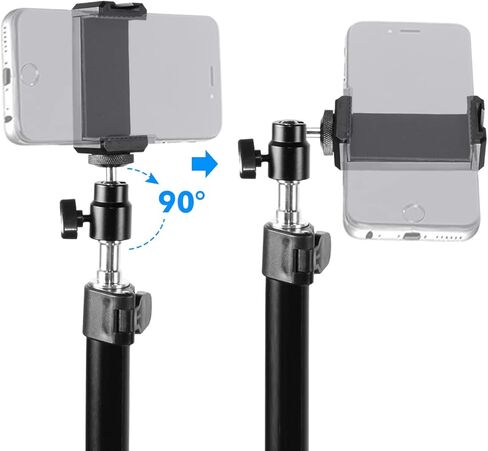 حامل مكتب SLOW DOLPHIN مع مشبك C للطاولة، حامل إضاءة 1/4 بوصة، رأس كروي قابل للدوران 360 درجة، حامل هاتف لكاميرا DSLR، ضوء حلقي، ضوء لوحة، Gopro، هاتف، كاميرا ويب، استوديوهات الفيديو in Kuwait