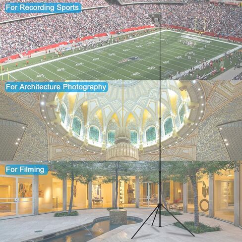 حامل ثلاثي القوائم لكاميرا الفيديو الرياضية سكاي هاي 20 قدم من جليتاير، حامل ثلاثي القوائم شديد التحمل، حامل اضاءة معدني مبطن بنابض مع راس كروي للتصوير الفوتوغرافي، الاضواء، استوديو الصور in Kuwait