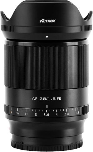 VILTROX 28mm f/1.8 FE Full-Frame Autofocus Lens for Sony E-Mount Camera a7 a7II a7III a7R a7RII a7RIII a7RIV a7S a7SII a9 a7C a5100 a6300 a6600 in Saudi Arabia