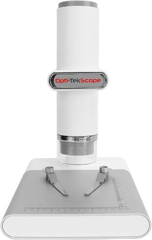 Opti-Tekscope OT-WiFi: كاميرا مجهرية رقمية عالية الدقة لاسلكية - تكبير 50-1000X، وضوح 2 مليون بكسل، التحكم في تطبيق iOS/Android، إضاءة LED رائعة، متوافقة مع أجهزة الكمبيوتر الشخصية وأجهزة Mac (أبيض) in Kuwait