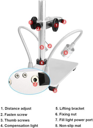 Wireless Digital Microscope 4K HD Wi-Fi Microscope Camera Digital Magnifier Compatible for iPhone, Android Phones and PC (Black) in Saudi Arabia