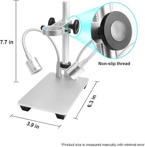 Wireless Digital Microscope 4K HD Wi-Fi Microscope Camera Digital Magnifier Compatible for iPhone, Android Phones and PC (Black) in Saudi Arabia