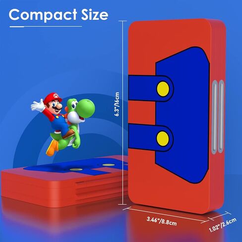 حافظة بطاقة ألعاب TiMOVO 48 لجهاز Nintendo Switch OLED 2021/Switch/Switch lite، و48 علبة خرطوشة حامل ألعاب لبطاقات ألعاب Switch و24 بطاقة SD، صندوق تخزين ألعاب مدمج ومحمول in Saudi Arabia