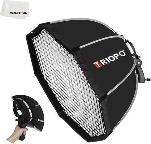 لوحة صور AMBITFUL 21.6 بوصة / 55 سم Speedlite Flash Octagon Umbrella Softbox تركيب سريع Speedlite Flash Softbox + شبكة قرص العسل للتصوير الفوتوغرافي في الهواء الطلق في الاستوديو in Kuwait