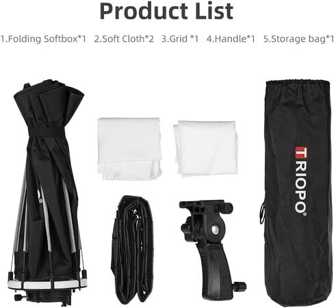 لوحة صور AMBITFUL 21.6 بوصة / 55 سم Speedlite Flash Octagon Umbrella Softbox تركيب سريع Speedlite Flash Softbox + شبكة قرص العسل للتصوير الفوتوغرافي في الهواء الطلق في الاستوديو in Kuwait