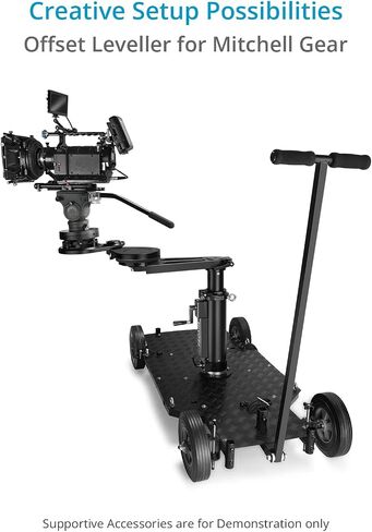 Proaim ROM-1 Rotating Offset 4-Way Camera Leveller - Mitchell to Mitchell. Payload up to 80kg / 176lb. for Tripods, Bazookas, Dollies, or Cranes (LV-4WAY-R1) in Saudi Arabia